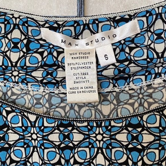 Max Studio Women's MOD Geometric Top - Small, NWT - Picture 12 of 14